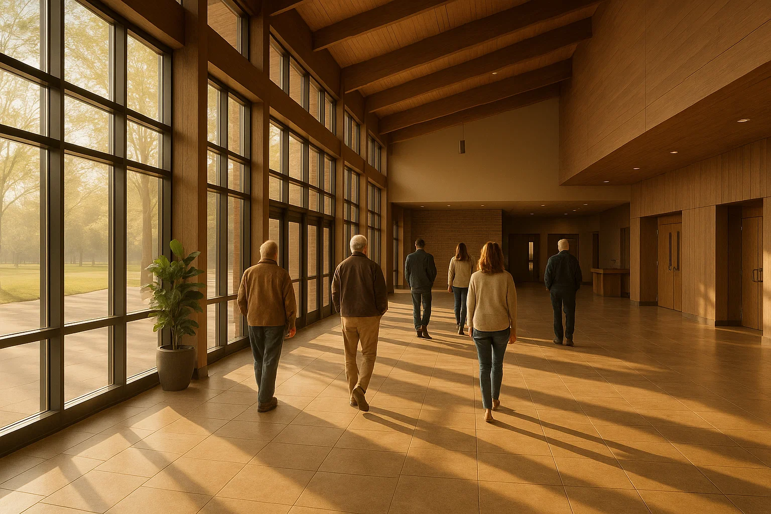 Calvary Church East Beltline Grand Rapids Morning Scene