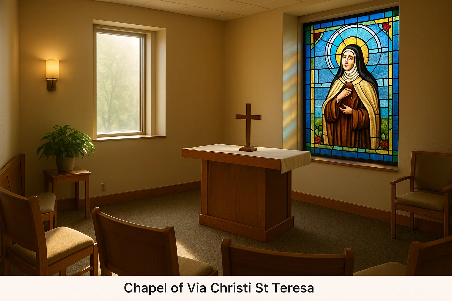 Faith-based chapel at Via Christi St Teresa Hospital in Wichita