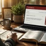 Peaceful Bible Gateway Scripture Study and Reflection Scene